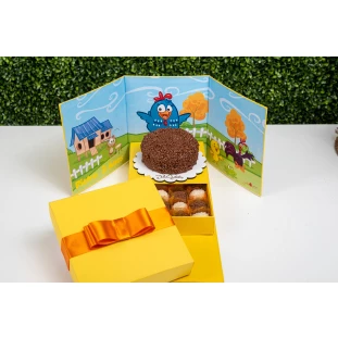 Caixa Cenário Galinha Pintadinha Azul