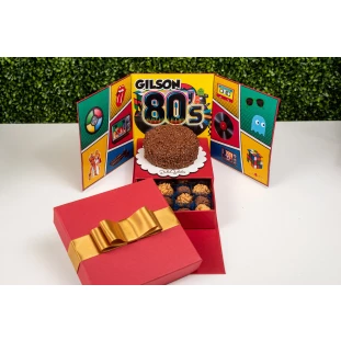 Caixa Cenário Anos 80