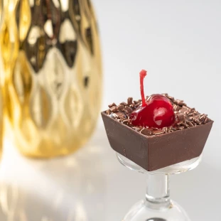 Caixinha de Ganache Belga e Cereja