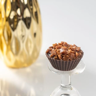 Cestinha de Chocolate Belga e Caramelo